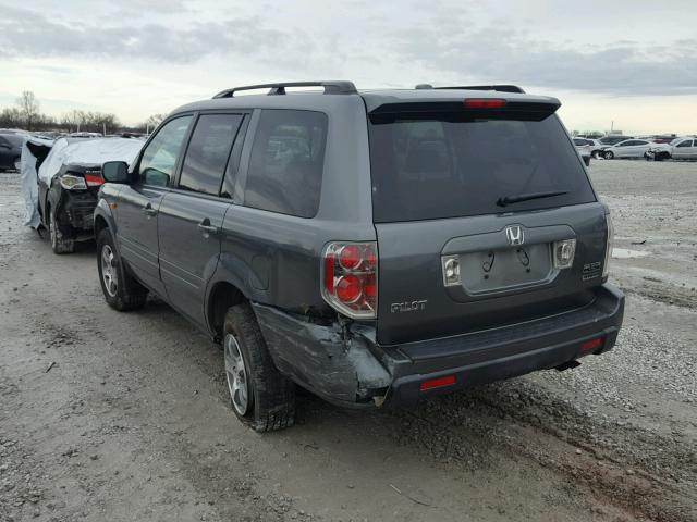 5FNYF18578B032092 - 2008 HONDA PILOT EXL GRAY photo 3