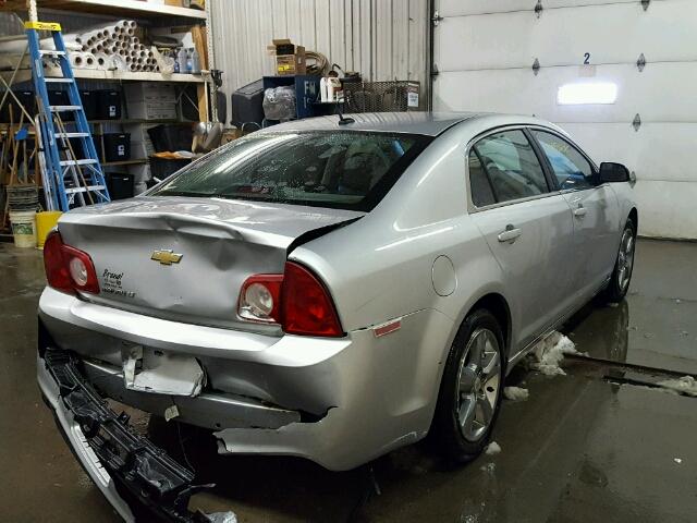 1G1ZD5EB7AF117200 - 2010 CHEVROLET MALIBU 2LT SILVER photo 4