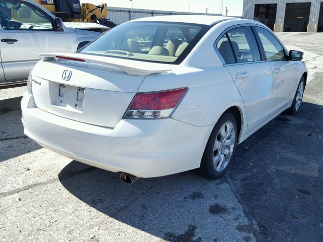 1HGCP267X8A056656 - 2008 HONDA ACCORD EX WHITE photo 4