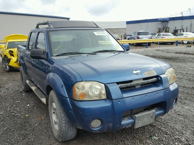 1N6ED27T11C375429 - 2001 NISSAN FRONTIER C BLUE photo 1