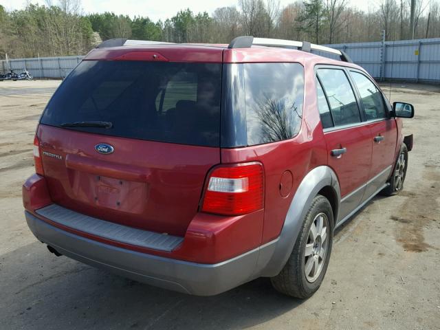 1FMZK04166GA37182 - 2006 FORD FREESTYLE RED photo 4