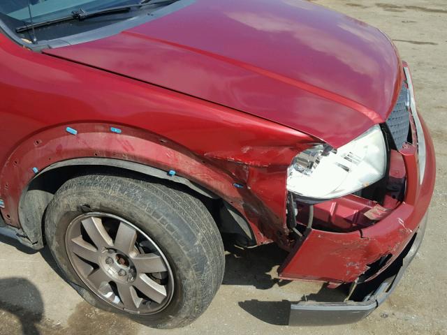 1FMZK04166GA37182 - 2006 FORD FREESTYLE RED photo 9