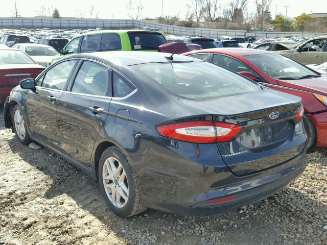 3FA6P0H7XER153909 - 2014 FORD FUSION SE GREEN photo 3