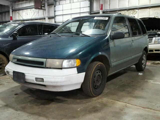 4N2DN11WXSD805587 - 1995 NISSAN QUEST XE GREEN photo 2