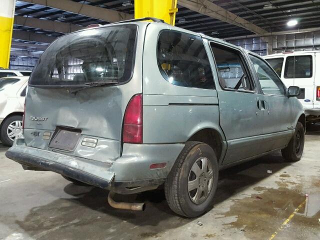 4N2DN11WXSD805587 - 1995 NISSAN QUEST XE GREEN photo 4