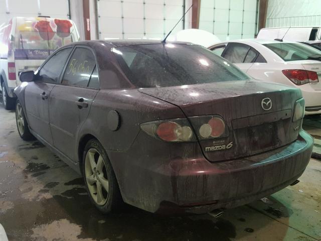 1YVHP80D575M00501 - 2007 MAZDA 6 S BURGUNDY photo 3