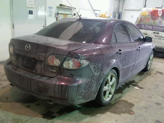 1YVHP80D575M00501 - 2007 MAZDA 6 S BURGUNDY photo 4