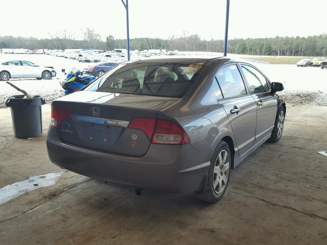 1HGFA16509L025753 - 2009 HONDA CIVIC LX CHARCOAL photo 4