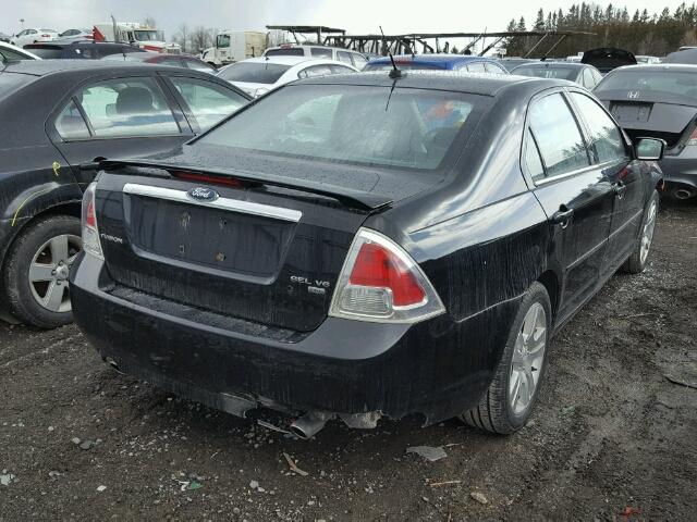 3FAHP02138R267199 - 2008 FORD FUSION SEL BLACK photo 4