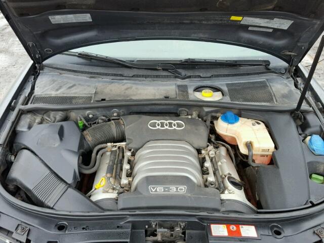 WAULT64B64N018608 - 2004 AUDI A6 3.0 QUA GRAY photo 7