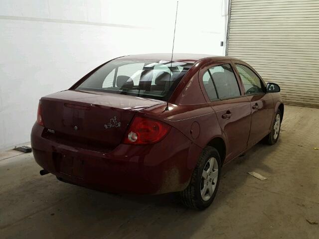 1G1AL55FX77313041 - 2007 CHEVROLET COBALT LT RED photo 4