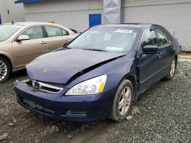 JHMCM56896C010303 - 2006 HONDA ACCORD EX BLUE photo 2