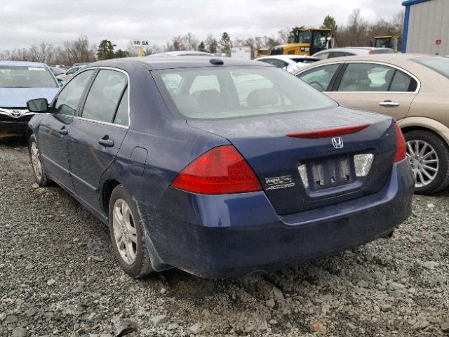 JHMCM56896C010303 - 2006 HONDA ACCORD EX BLUE photo 3