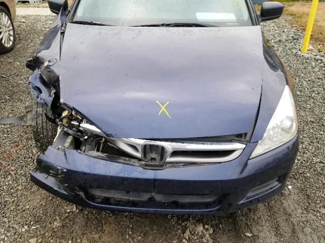 JHMCM56896C010303 - 2006 HONDA ACCORD EX BLUE photo 7