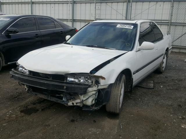 1HGCB7270PA040594 - 1993 HONDA ACCORD EX WHITE photo 2