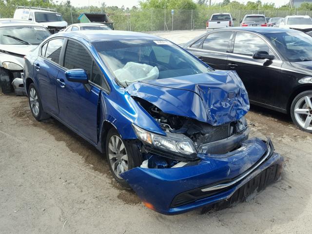 19XFB2F50EE014126 - 2014 HONDA CIVIC LX BLUE photo 1