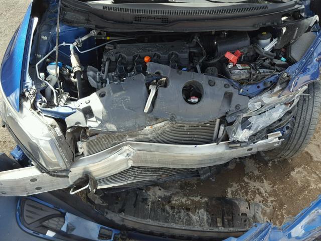 19XFB2F50EE014126 - 2014 HONDA CIVIC LX BLUE photo 7