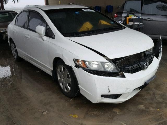 1HGFA16569L018743 - 2009 HONDA CIVIC LX WHITE photo 1