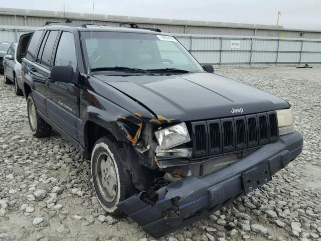 1J4GZ58S7WC132777 - 1998 JEEP GRAND CHER BLACK photo 1