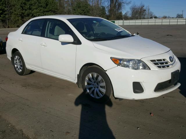 5YFBU4EE2DP139244 - 2013 TOYOTA COROLLA BA WHITE photo 1