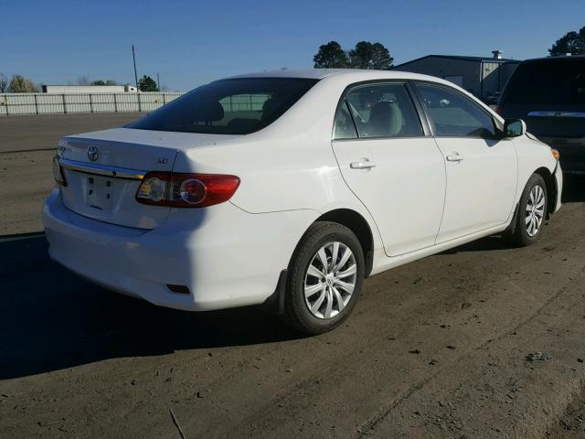 5YFBU4EE2DP139244 - 2013 TOYOTA COROLLA BA WHITE photo 4