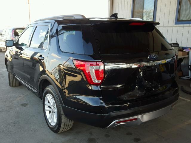 1FM5K7D80GGB72731 - 2016 FORD EXPLORER X BLACK photo 3