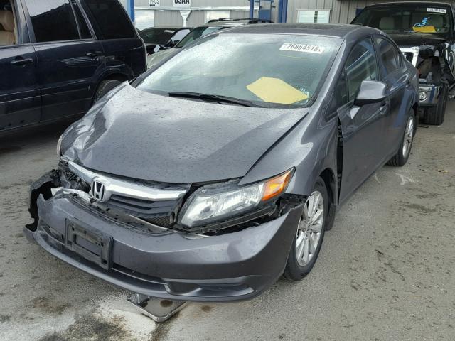 19XFB2F82CE312510 - 2012 HONDA CIVIC EX GRAY photo 2