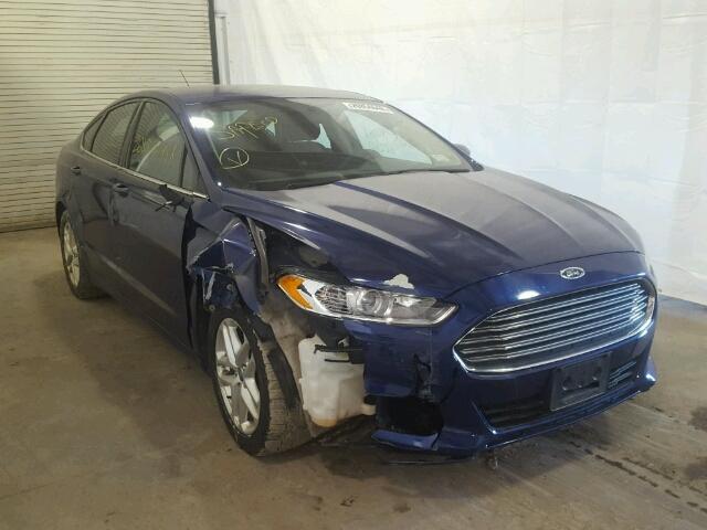 3FA6P0H75DR197167 - 2013 FORD FUSION SE BLUE photo 1