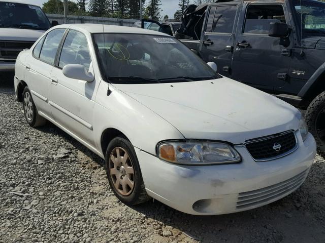 3N1CB51D92L638617 - 2002 NISSAN SENTRA XE WHITE photo 1