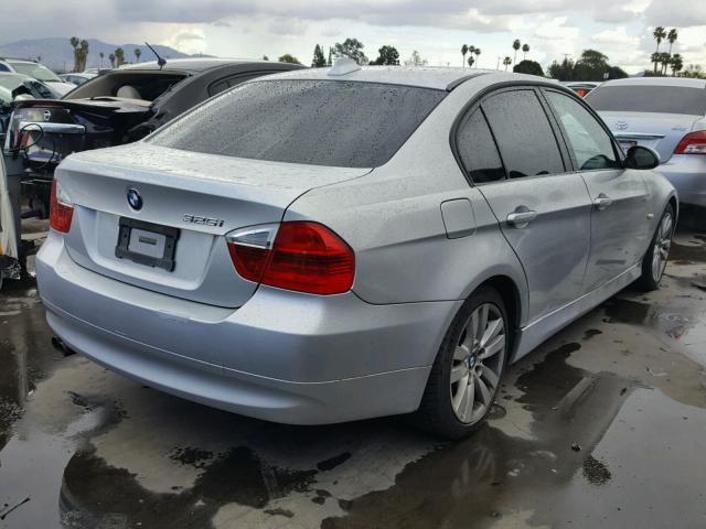 WBAVB13556PT10946 - 2006 BMW 325 I SILVER photo 4