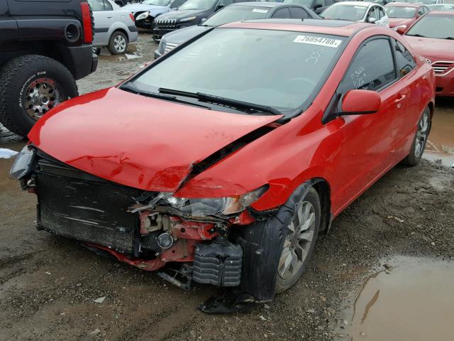 2HGFG12879H501122 - 2009 HONDA CIVIC EX წითელი ფოტო 2
