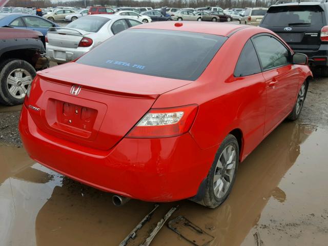 2HGFG12879H501122 - 2009 HONDA CIVIC EX წითელი ფოტო 4