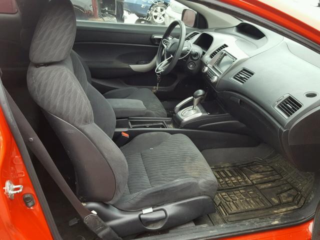 2HGFG12879H501122 - 2009 HONDA CIVIC EX RED photo 5