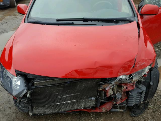 2HGFG12879H501122 - 2009 HONDA CIVIC EX RED photo 7