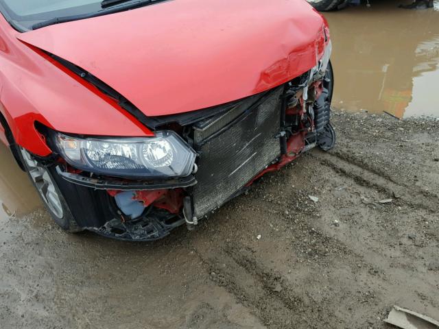 2HGFG12879H501122 - 2009 HONDA CIVIC EX წითელი ფოტო 9