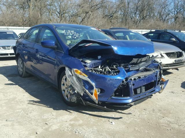 1FAHP3F24CL317944 - 2012 FORD FOCUS SE BLUE photo 1