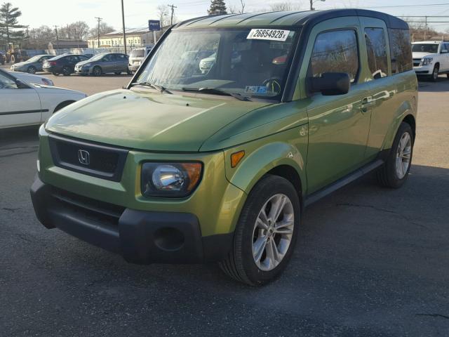 5J6YH28717L015389 - 2007 HONDA ELEMENT EX GREEN photo 2