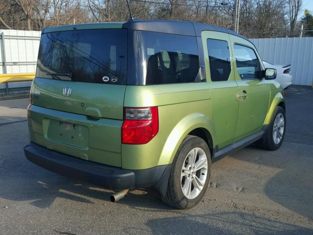 5J6YH28717L015389 - 2007 HONDA ELEMENT EX GREEN photo 4