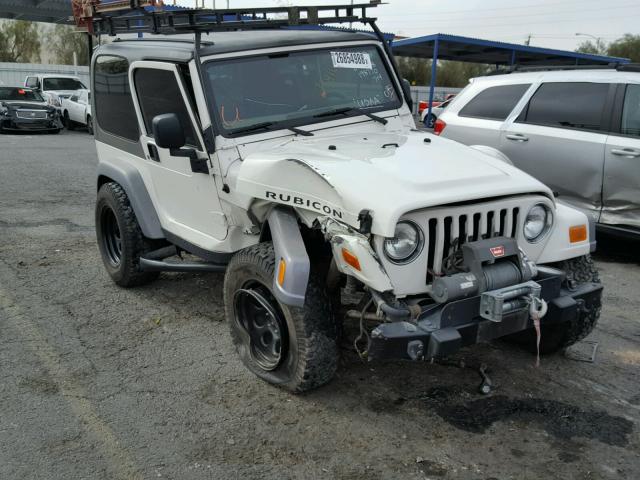 1J4FA69S75P312209 - 2005 JEEP WRANGLER / WHITE photo 1