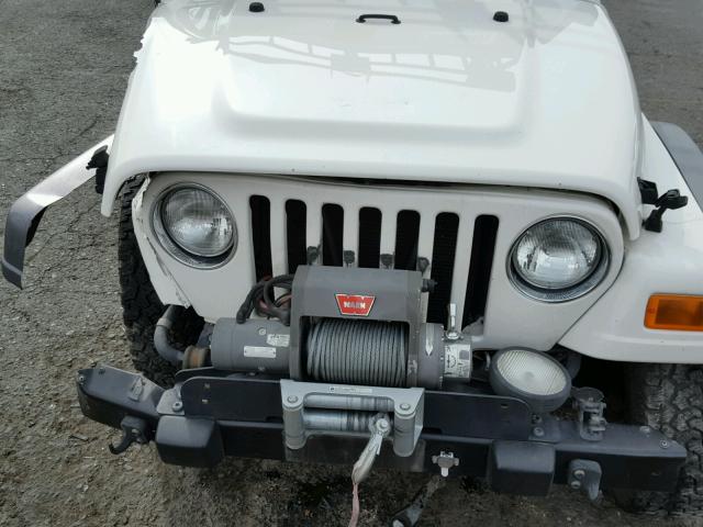 1J4FA69S75P312209 - 2005 JEEP WRANGLER / WHITE photo 7