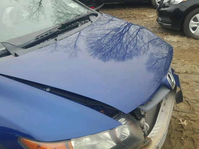 2HGFG21538H702558 - 2008 HONDA CIVIC SI BLUE photo 7