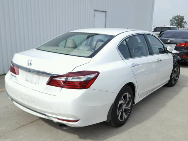 1HGCR2F30HA096638 - 2017 HONDA ACCORD LX WHITE photo 4