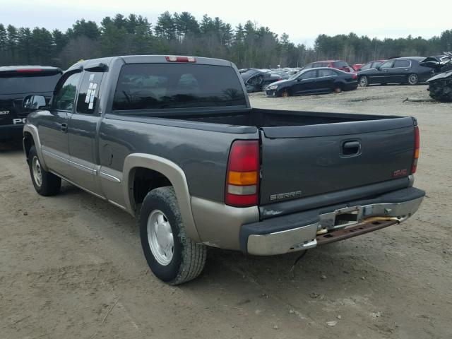 1GTEK19V2YE408194 - 2000 GMC NEW SIERRA GRAY photo 3