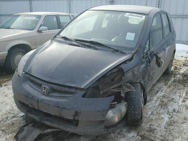 JHMGD38407S809281 - 2007 HONDA FIT BLACK photo 2