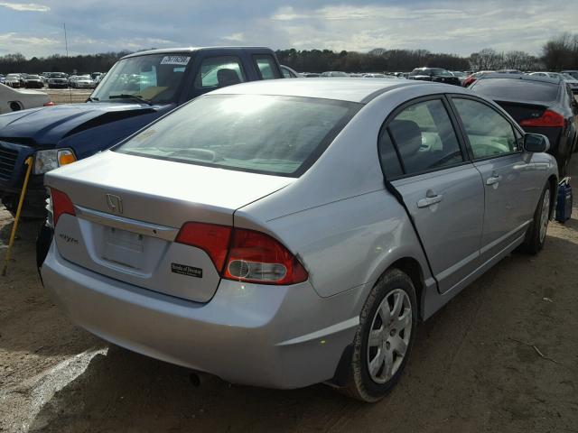 2HGFA16539H301341 - 2009 HONDA CIVIC LX SILVER photo 4