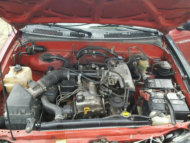 4TANL42N6TZ175443 - 1996 TOYOTA TACOMA RED photo 7