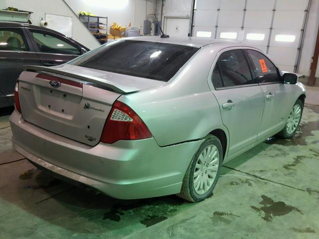 3FADP0L38AR201154 - 2010 FORD FUSION HYB SILVER photo 4