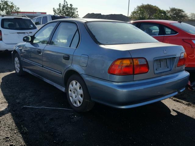 2HGEJ6673XH536314 - 1999 HONDA CIVIC LX BLUE photo 3