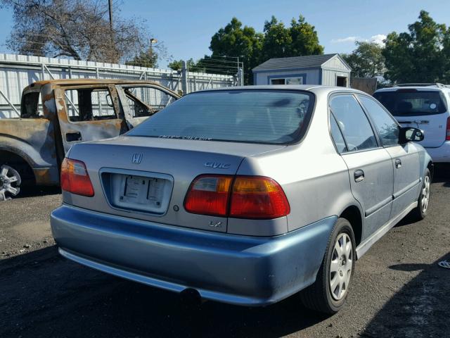 2HGEJ6673XH536314 - 1999 HONDA CIVIC LX BLUE photo 4