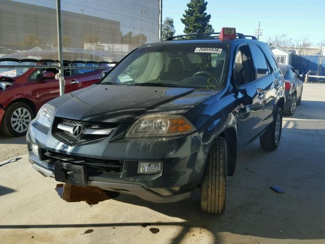 2HNYD18694H551531 - 2004 ACURA MDX TOURIN GRAY photo 2